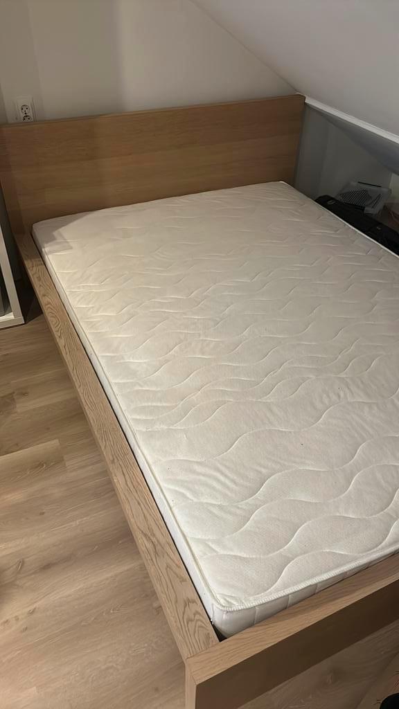 Ikea malm bed, Huis en Inrichting, Slaapkamer | Matrassen en Bedbodems, Gebruikt, Bedbodem, 140 cm, 200 cm, Tweepersoons, Ophalen