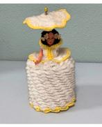 Vintage 25cm handgebreide toiletrol pop gebreide wcpapier, Verzamelen, Gebruikt, Ophalen of Verzenden, H, H