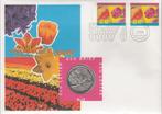 Nederland ECU brief No. 12 Voorjaarsbloemen 1996 + penning, Postzegels en Munten, Penningen en Medailles, Ophalen of Verzenden