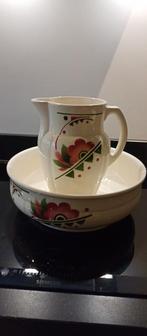 Vintage Lampetstel met bloemmotief, Antiek en Kunst, Ophalen