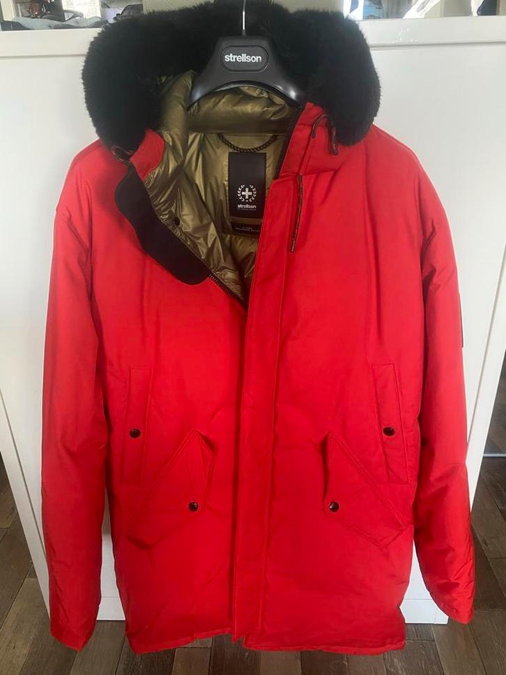 Strellson Rode Winterjas, Kleding | Heren, Jassen | Zomer, Nieuw, Maat 52/54 (L), Rood, Ophalen of Verzenden