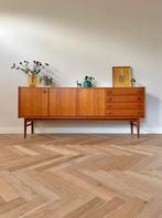 Vintage dressoir sideboard teak hout jaren 50/60/70, Ophalen, Gebruikt, 200 cm of meer, 25 tot 50 cm