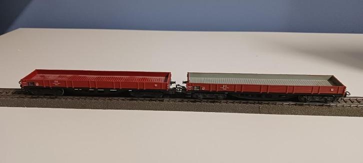 Marklin 4514: 2 Open goederenwagons, Hobby en Vrije tijd, Modeltreinen | H0, Gebruikt, Wagon, Wisselstroom, Märklin, Ophalen of Verzenden