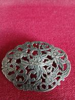 Vintage zilveren broche. Bloemmotief., Ophalen of Verzenden