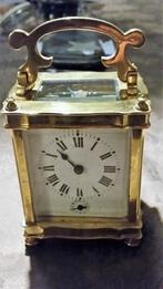 Carriage klok met slagwerk op bel, Antiek en Kunst, Ophalen of Verzenden