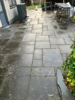 Bestrating terras natuursteen tegels hardsteen 3cm 90m2, Tuin en Terras, Ophalen of Verzenden, Zo goed als nieuw, Natuursteen
