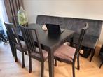 Zwarte Ikea Bjursta eettafel uitschuifbaar, Huis en Inrichting, Ophalen, Gebruikt, 200 cm of meer, 50 tot 100 cm