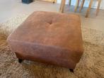 Hocker Meubella Cognac, Ophalen, Zo goed als nieuw, Leer, 50 tot 75 cm