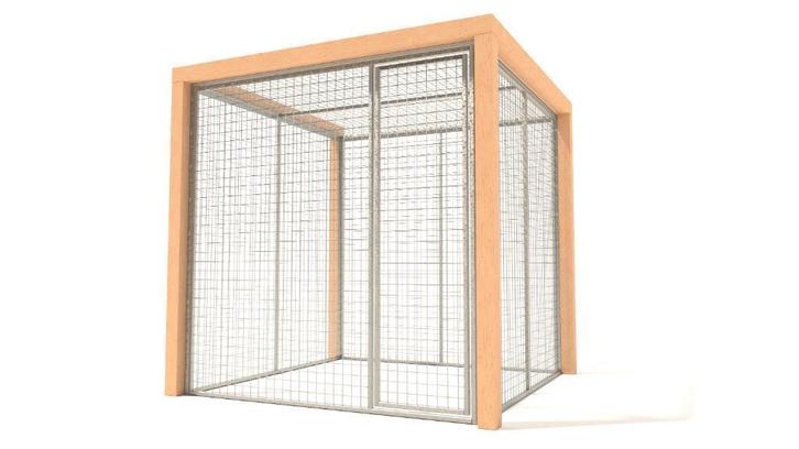 Luxe Kippenren Kiki | 198 x 188 x 191 cm, Dieren en Toebehoren, Pluimvee | Toebehoren, Nieuw, Kippenhok of Kippenren, Ophalen of Verzenden