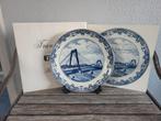 Delftsblauw bord Willembrug Rotterdam, Ophalen