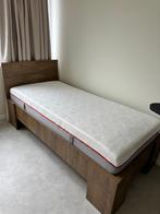 Bed nieuw met matras, Eenpersoons, Bruin, Nieuw, Ophalen of Verzenden