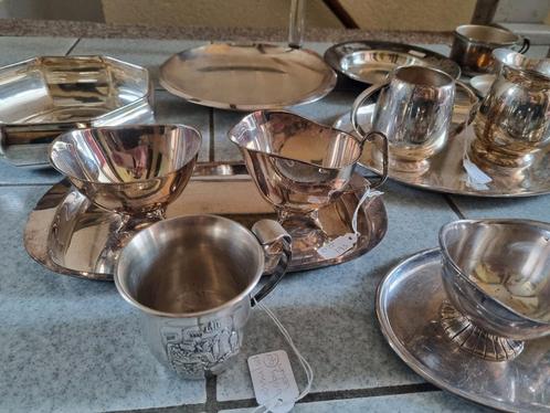 Veel verzilverd werk/verzilverde spulletjes, Antiek en Kunst, Antiek | Servies los, Ophalen