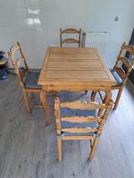 Nostalgische eethoek, Huis en Inrichting, Complete eetkamers, Ophalen of Verzenden, Gebruikt, 4 tot 6 stoelen