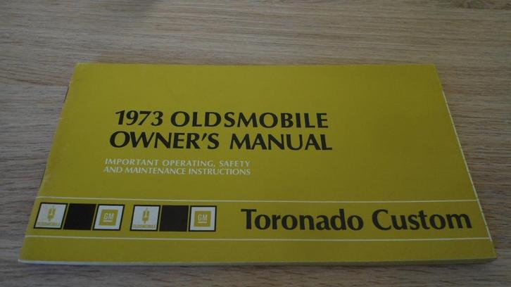 1973 Oldsmobile Toronado. First edition Owner's Manual., Auto diversen, Handleidingen en Instructieboekjes, Ophalen of Verzenden