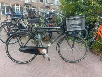 Herenfiets met krat - Gebruikt beschikbaar voor biedingen