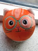 Bal Squeezy oranje poes met groene bril van Hema, Kinderen en Baby's, Poes, Ophalen of Verzenden, Zo goed als nieuw