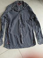 Tommy Hilfiger Overhemd L Blauw Gestreept, Ophalen of Verzenden, Zo goed als nieuw, Blauw, Halswijdte 41/42 (L)