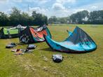 Complete kiteset 14 m 12 m en 9 m kite, Twintip, Ophalen of Verzenden, Gebruikt, 9 m²