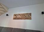 Wanddecoratie beige bruin, Ophalen of Verzenden, Gebruikt