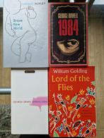 Brave New World, 1984, Lord of the Flies, Animal Farm, Boeken, Taal | Engels, Ophalen, Gelezen