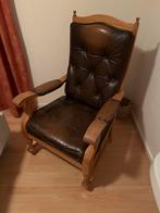 Klassieke leren fauteuil, Huis en Inrichting, Fauteuils, Ophalen, Gebruikt, 75 tot 100 cm, 50 tot 75 cm
