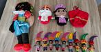 Set sinterklaas en zwarte piet knuffels/ poppetjes decoratie, Ophalen of Verzenden, Gebruikt