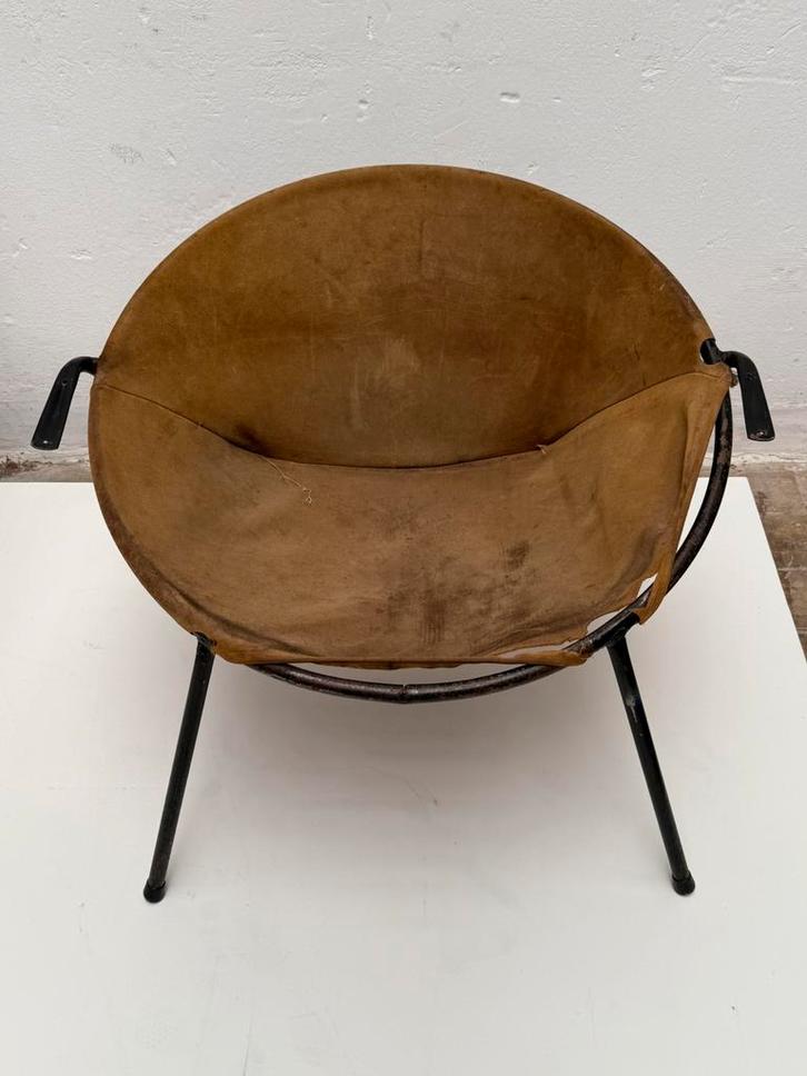 Project vintage Hans Olsen Balloon stoel Lea Design Denmark, Antiek en Kunst, Kunst | Designobjecten, Ophalen