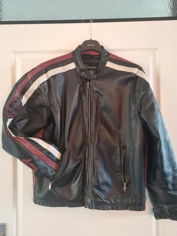 Bikerjas leather jacket motorjas beschikbaar voor biedingen