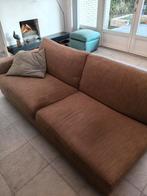 Linteloo bank, bruine stof, Ophalen, Zo goed als nieuw, Stof, Landelijk, robuust