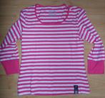 Roze/ wit gestreepte katoenen longsleeve maat M, Kleding | Dames, T-shirts, Maat 38/40 (M), Ophalen of Verzenden, Zo goed als nieuw