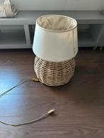 Grote rattan ronde bol lamp met kap, Ophalen, Gebruikt, Crème, Rond