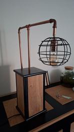 Industriële lamp met koperen details, Antiek en Kunst, Ophalen
