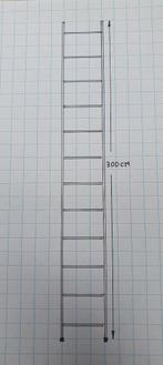 ladder, Doe-het-zelf en Verbouw, Ladders en Trappen, Ophalen of Verzenden, Gebruikt, Ladder, 2 tot 4 meter