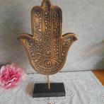 Houten hamsa op stander hand van Fatima, Ophalen of Verzenden