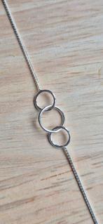 Zilveren armband 3 Cirkels, Ophalen of Verzenden, Nieuw, Zilver, Zilver