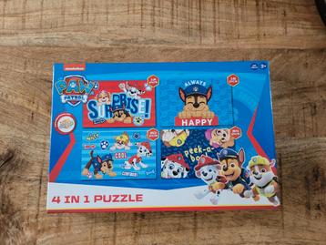 Paw Patrol 4-in-1 Puzzel beschikbaar voor biedingen