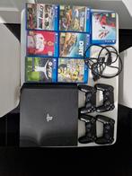 Playstation 4 Pro met games en 4 controllers, Spelcomputers en Games, Spelcomputers | Sony PlayStation 4, Ophalen of Verzenden