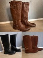 3 paar dameslaarzen,maat 38 worden als set verkocht voor €45, Ophalen, Zo goed als nieuw, Zwart, Hoge laarzen