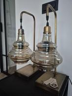 Nieuwe set 2 tafellampen Bepurehome messing!, Ophalen, Zo goed als nieuw, Glas, Minder dan 50 cm