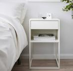 2 Wit nachtkastje Ikea, Huis en Inrichting, Ophalen, Zo goed als nieuw, Minder dan 45 cm, 70 cm of meer