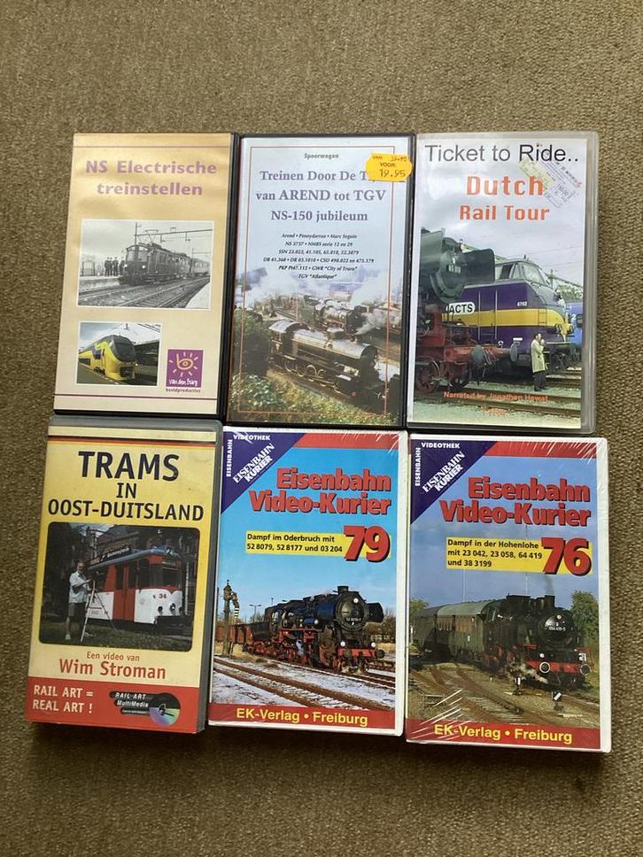 VHS Trein Documentaires Collectie, Cd's en Dvd's, VHS | Documentaire, Tv en Muziek, Gebruikt, Documentaire, Alle leeftijden, Ophalen of Verzenden