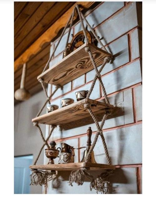 3-DELIGE KOORD HANGER, Huis en Inrichting, Woonaccessoires | Wandplanken en Boekenplanken, Nieuw, Ophalen of Verzenden