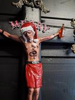 Tattoo kerstman Jezus hand geschilderd silly art, Ophalen of Verzenden, Nieuw