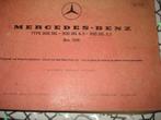 originele  onderdelenboeken MERCEDES oldtimers, Ophalen of Verzenden