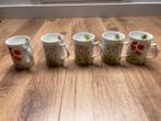 Set van 5 thee- / koffiemokken, Ophalen of Verzenden, Zo goed als nieuw, Overige stijlen, Kop(pen) en/of Schotel(s)