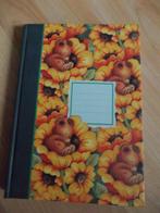 Mooi notitieblok met zonnebloemen., Ophalen, Nieuw
