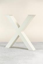 Stalen x-poten set wit metalen x poten tafelpoten X poot wit, Ophalen