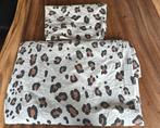 Peuterdekbedovertrek 120x150 – panterprint, Ophalen, Gebruikt, Meisje, Wit