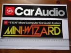 sticker TEN CAR AUDIO sound system hifi autoradio retro groo, Verzamelen, Verzenden