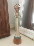 Lief brocante heilig Maria met kroon beeldje. 18 cm hoog, Antiek en Kunst, Antiek | Religie, Ophalen of Verzenden